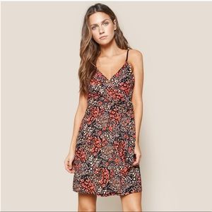 NWOT Black Faux Wrap Dress